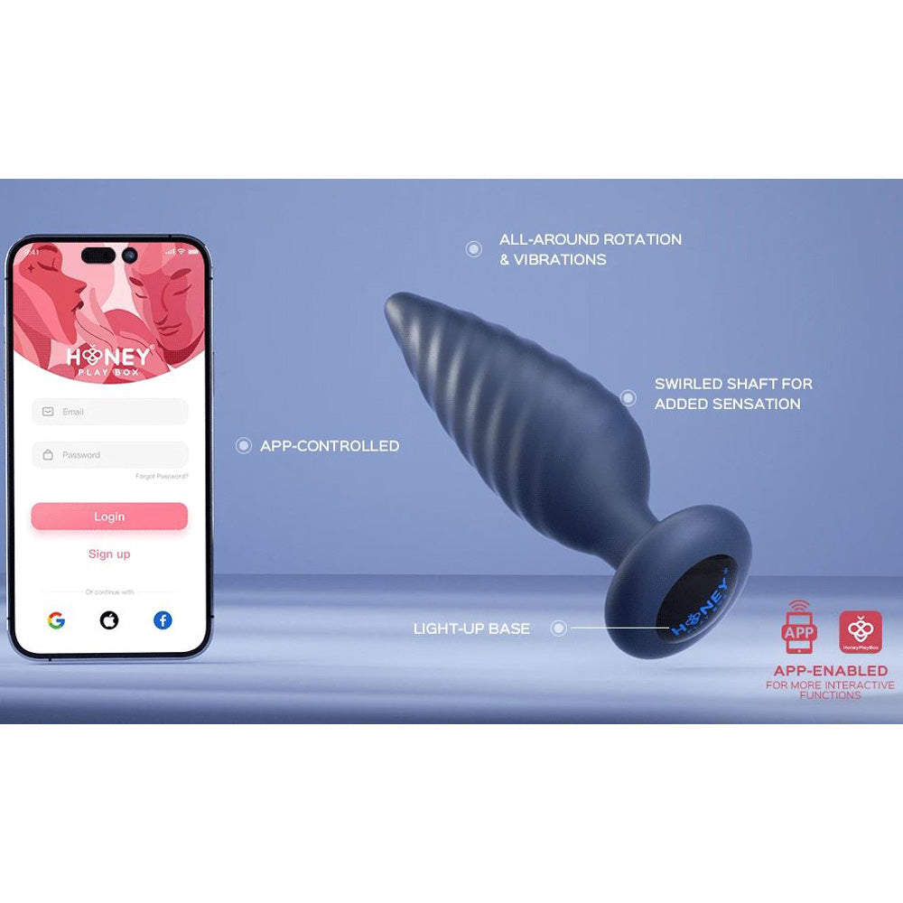 Noah App-Controlled Rotating Anal Plug