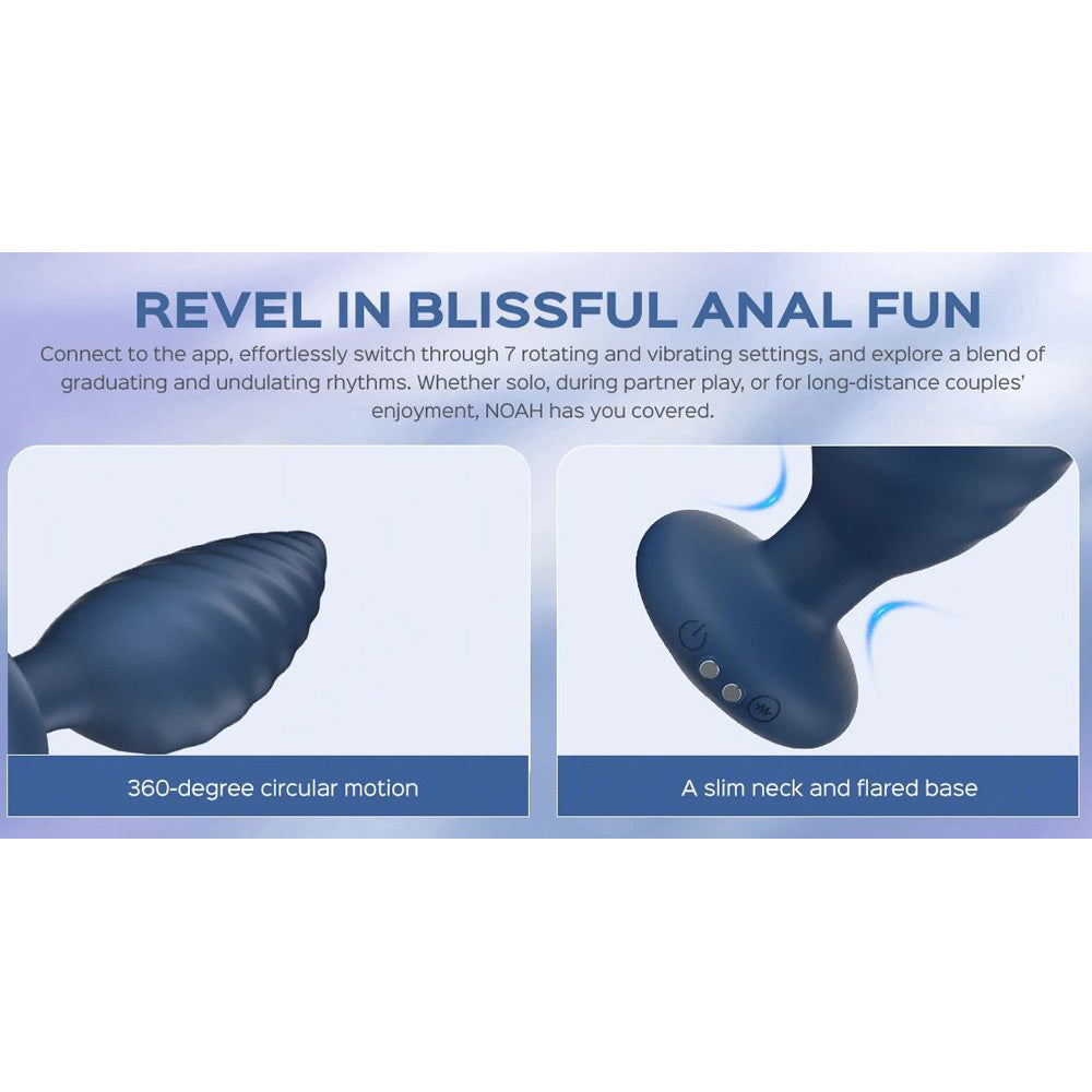 Noah App-Controlled Rotating Anal Plug