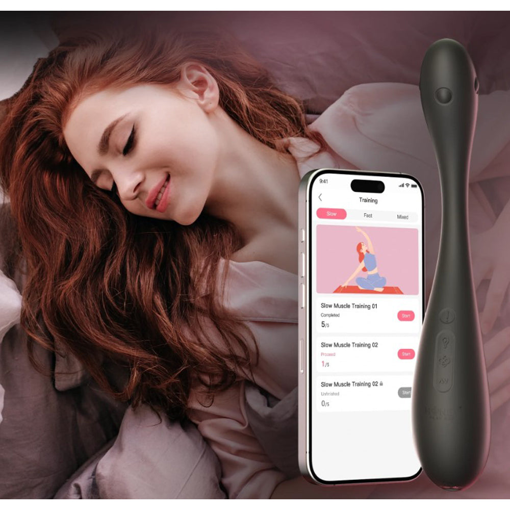 Vibromasseur point G à tête rotative Joi et lécheur de clitoris 