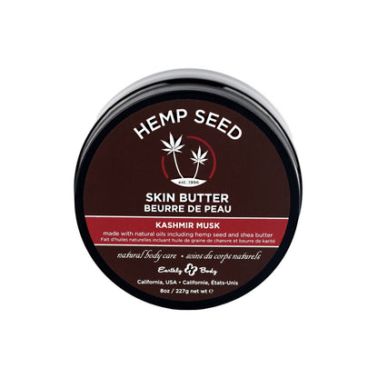 Earthly Body Hemp Seed Skin Butter - Kashmir Musk, 8oz/227g