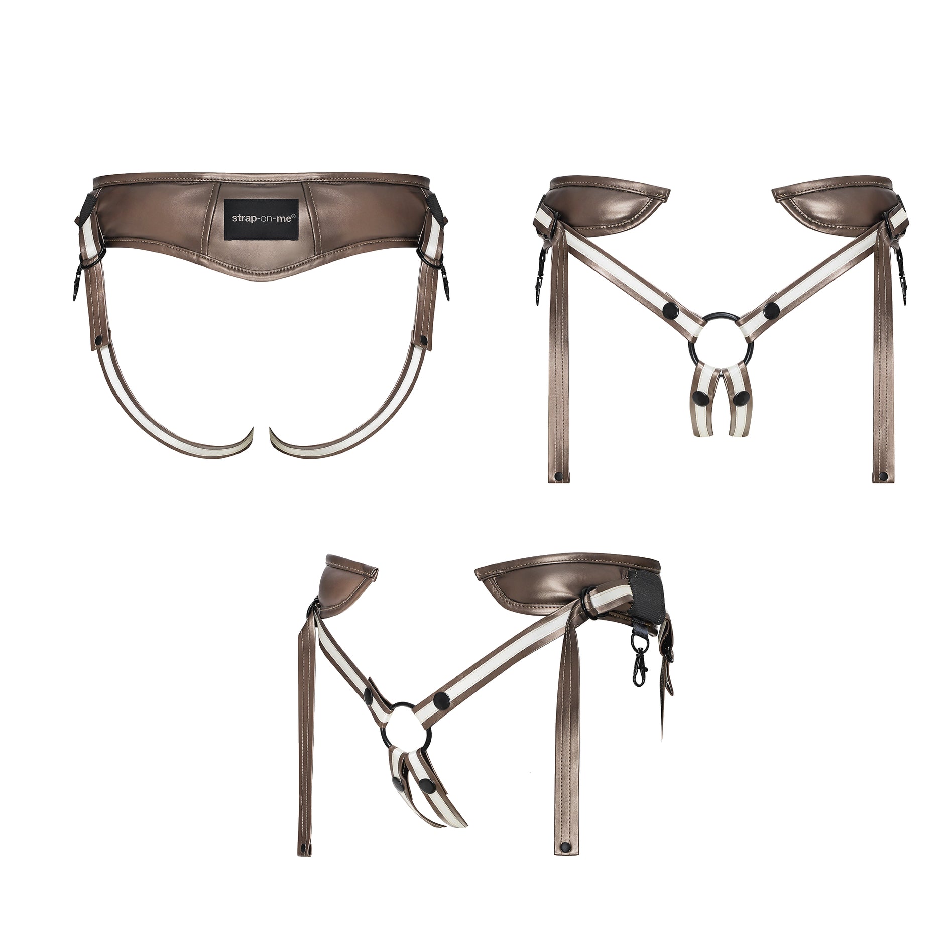 Strap On Me Desirous Leatherette Harness