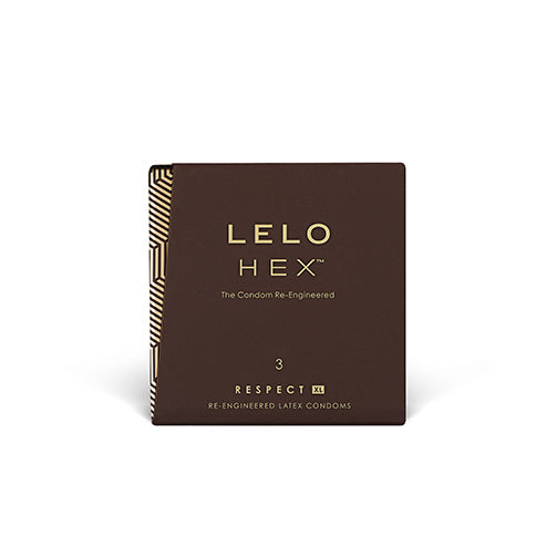 Lelo HEX Respect XL Condoms - 3 Pack