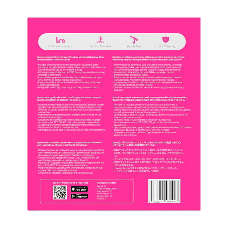 Lovense Spinel Thrusting & Heating Dildo Machine