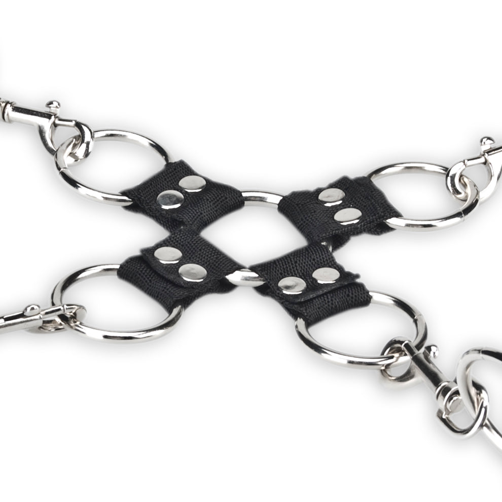Ensemble de bondage 5 pièces Lux Fetish Hogtie - Noir