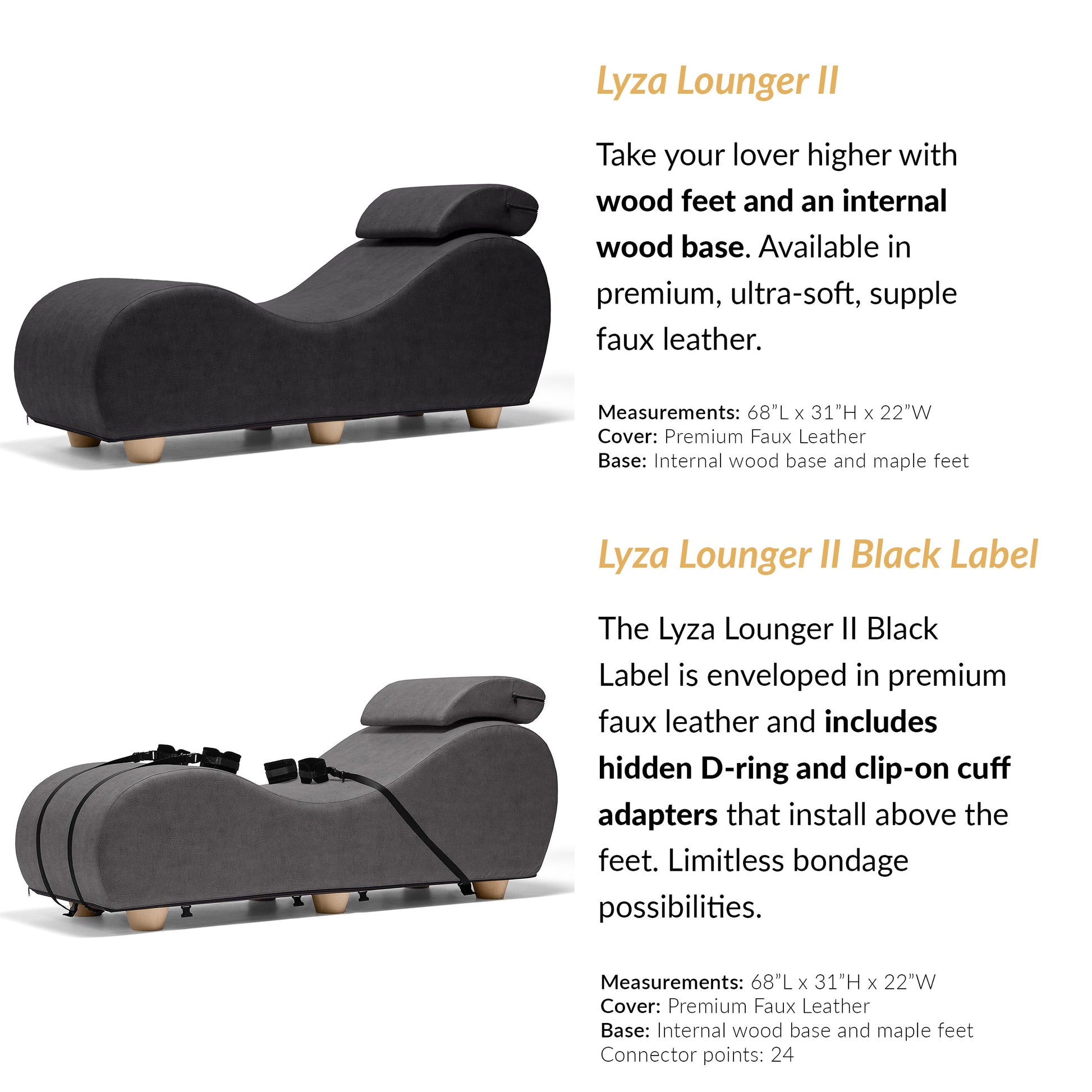 Liberator Lyza Lounger II Sensual Chair - Thorn & Feather