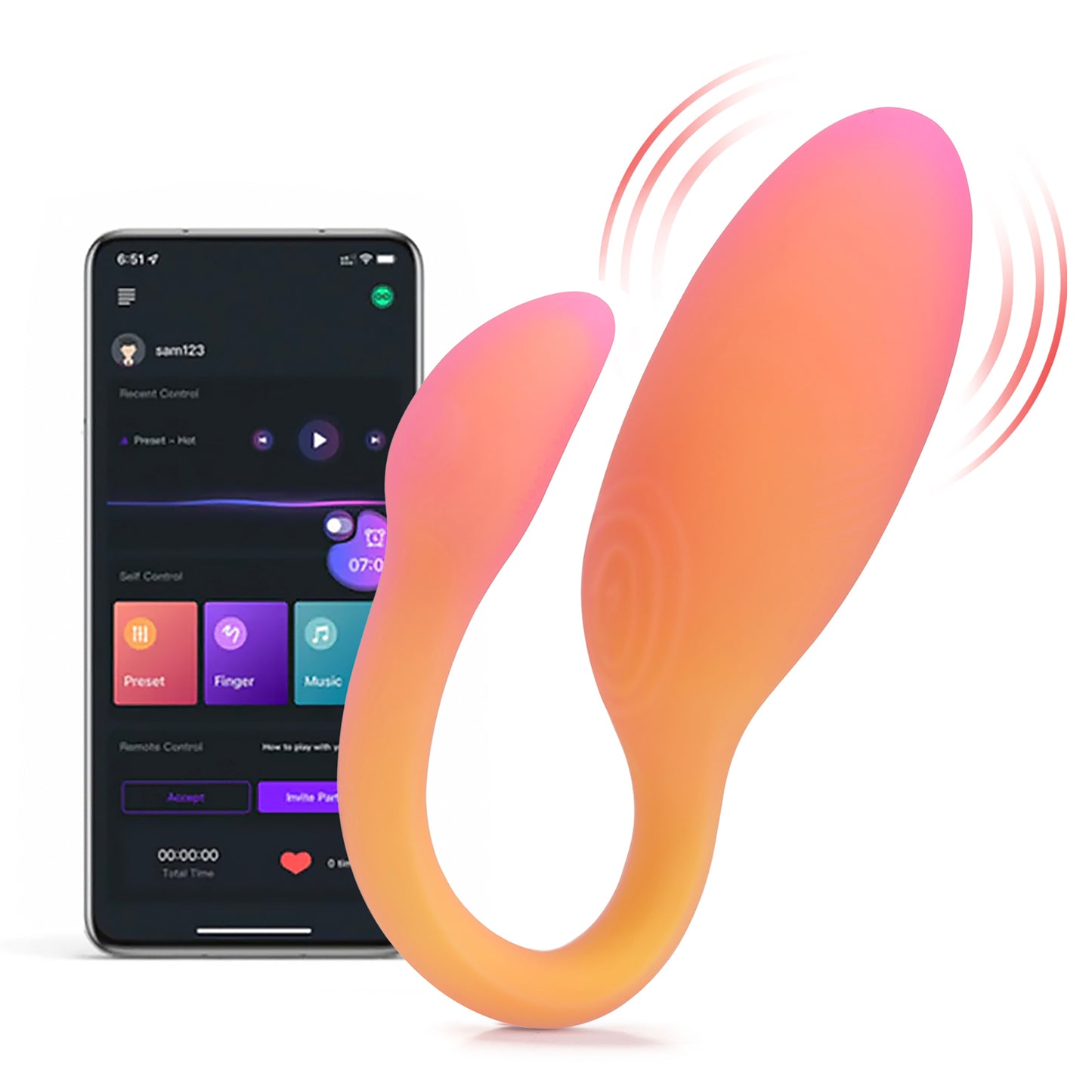 Flamingo Max - App Controlled Wearable Vibrator - Orange