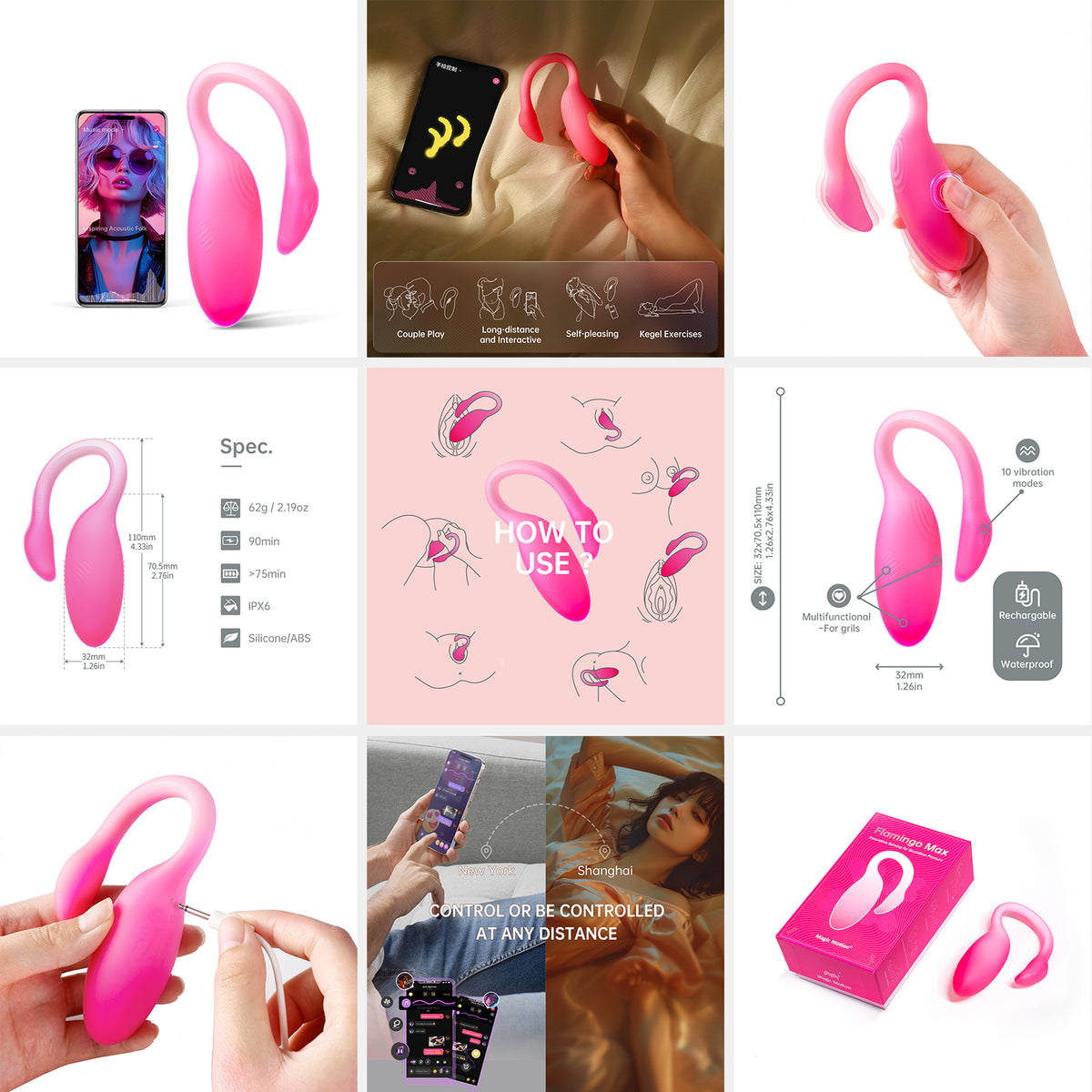 Magic Motion Flamingo Max - Rose