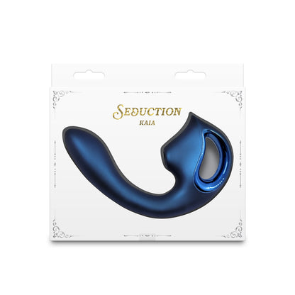 Seduction Kaia Dual Vibrator - Metallic Blue