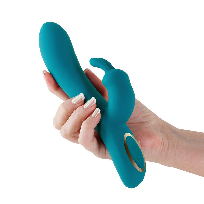Vibromasseur Rabbit Obsessions Hera - Vert foncé