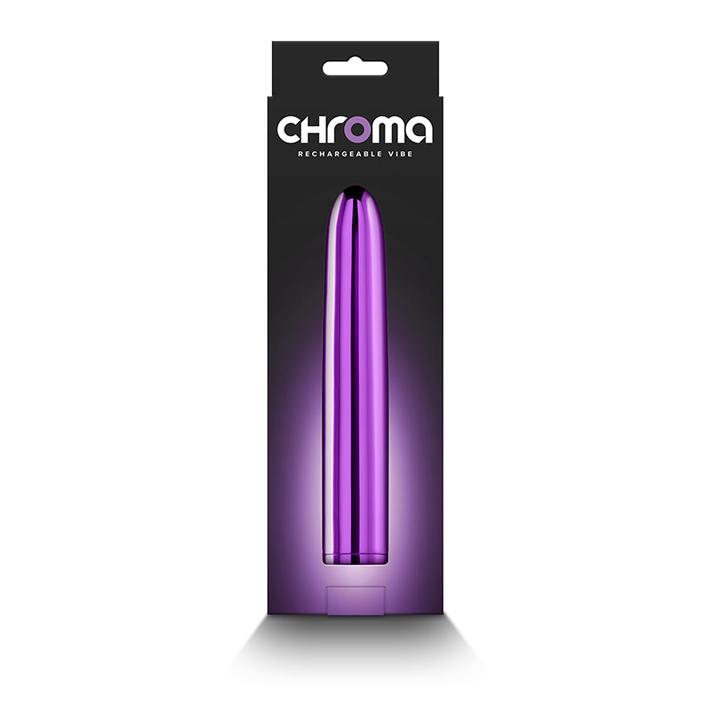 Chroma 7" Slim Vibrator - Purple - Thorn & Feather