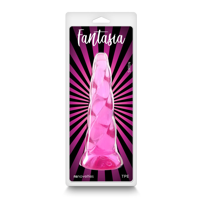 Fantasia Siren Rotating Tapered Dildo - Pink