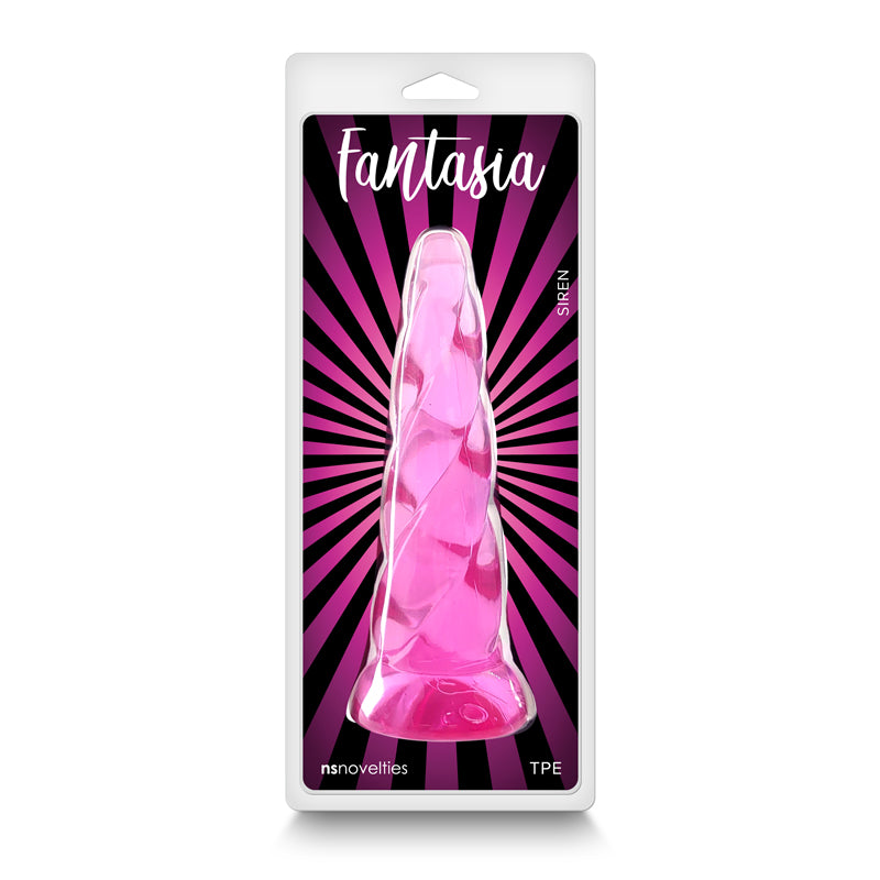 Fantasia Siren Rotating Tapered Dildo - Pink