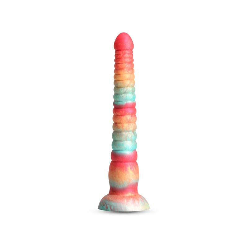 Colours Stacked 9" Dildo with Vibrant Dual-Tone Design