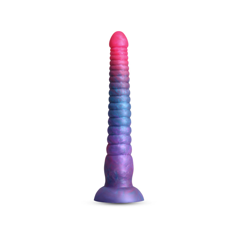Colours Stacked 9" Dildo with Vibrant Dual-Tone Design