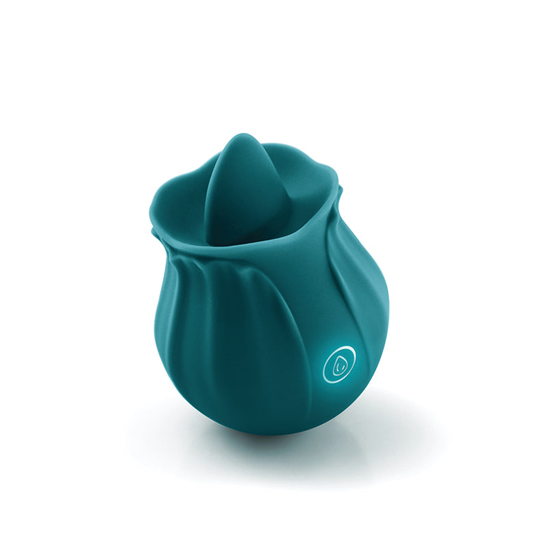 INYA The Kiss Suction & Licking Vibrator - Dark Teal