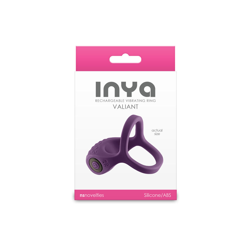 INYA Valiant Vibrating Cock Ring - Berry