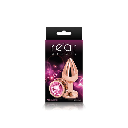 Rear Assets Rose Gold Plug - Medium, Pink - Thorn & Feather