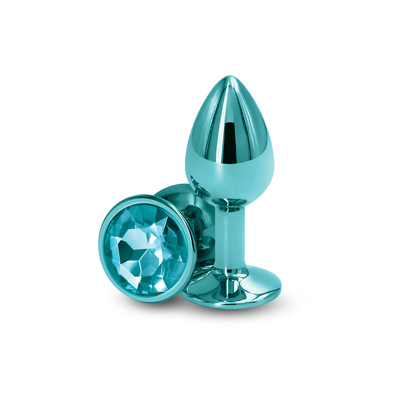 Rear Assets Butt Plug - Small, Teal - Thorn & Feather