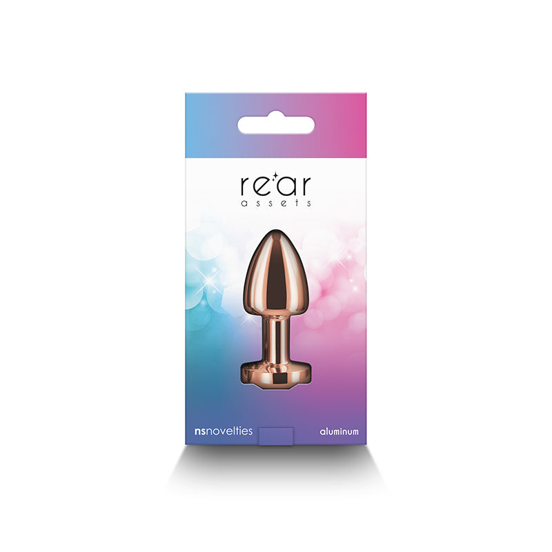 Rear Assets Butt Plug - Petite, Gold Rainbow - Thorn & Feather