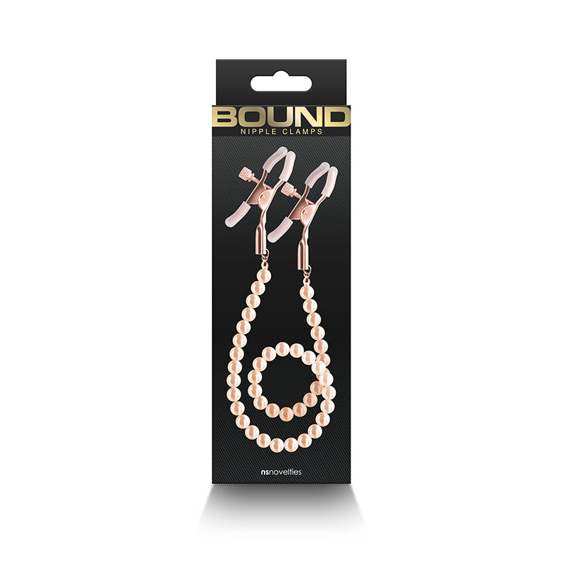 Bound DC1 Nipple Clamps - Rose Gold - Thorn & Feather