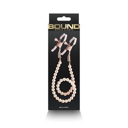 Bound DC1 Nipple Clamps - Rose Gold - Thorn & Feather