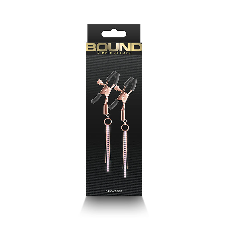 Bound D3 Nipple Clamps - Rose Gold - Thorn & Feather