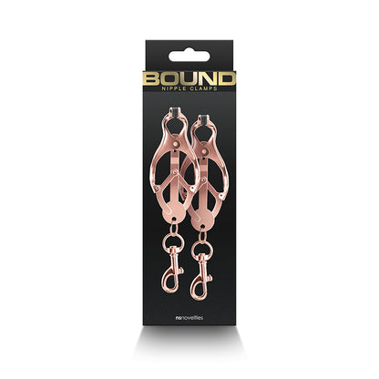 Bound C3 Nipple Clamps - Rose Gold - Thorn & Feather