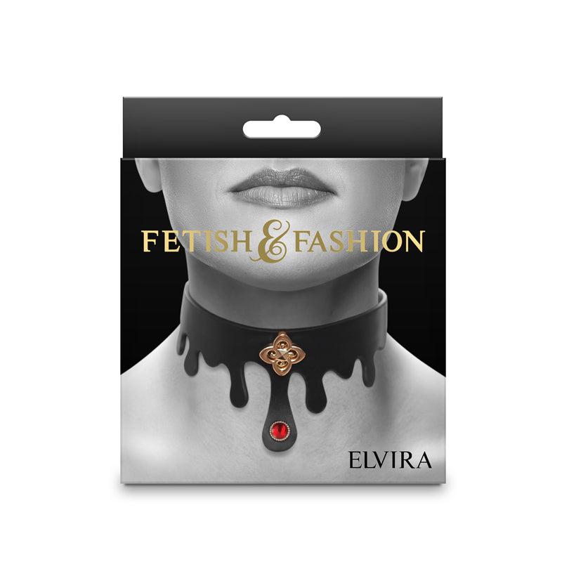 Fetish & Fashion Elvira Collar - Black