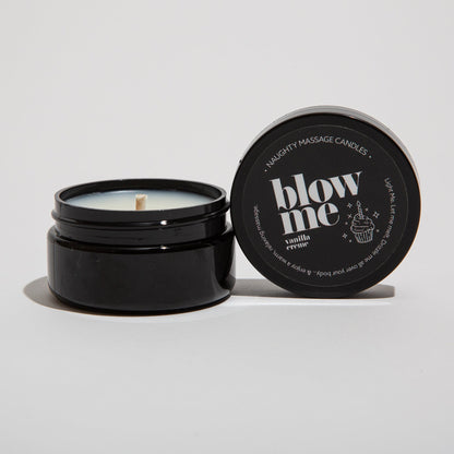 Blow Me Naughty Mini Massage Candle - 1.7oz