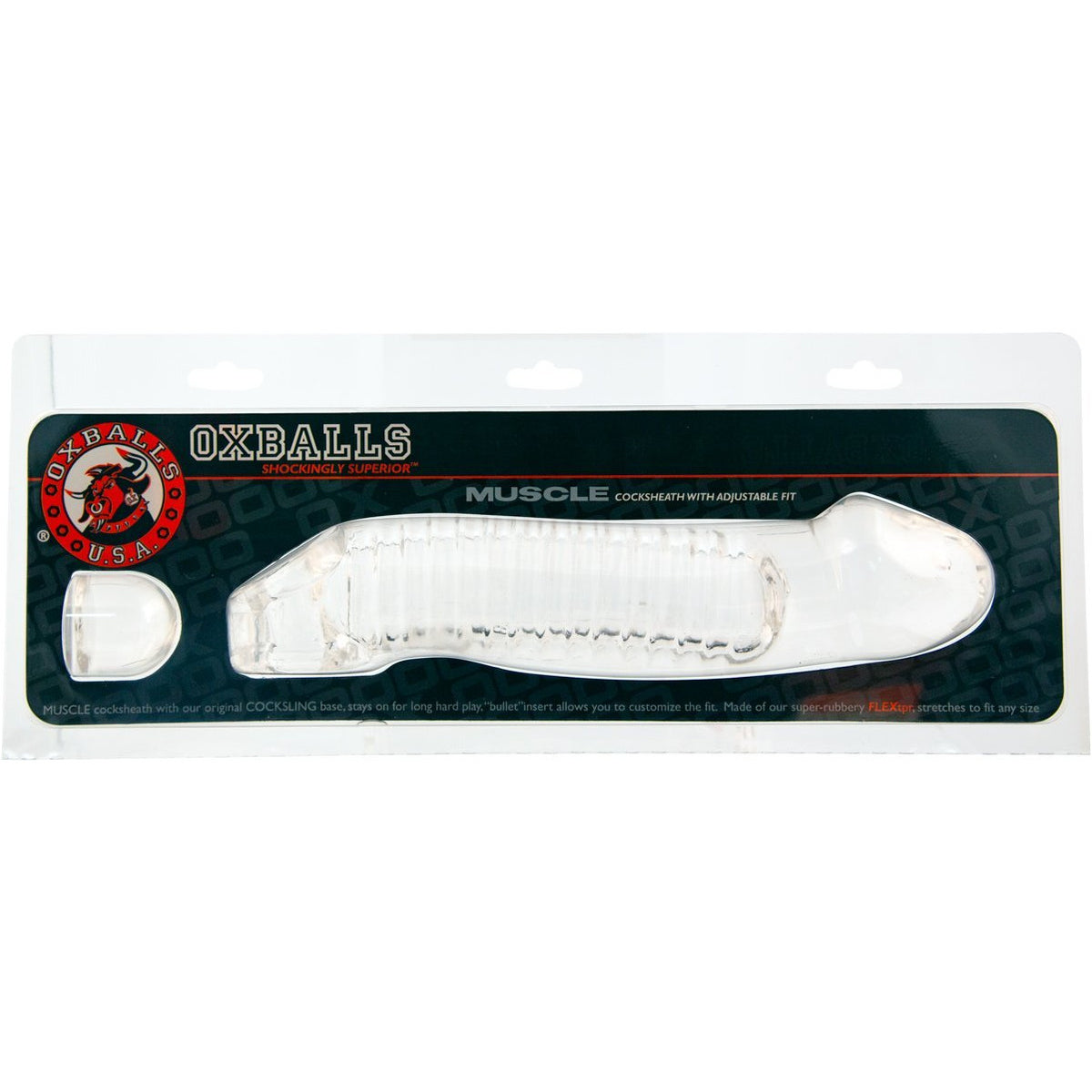 Oxballs Muscle Cocksheath Extenseur de pénis - Transparent