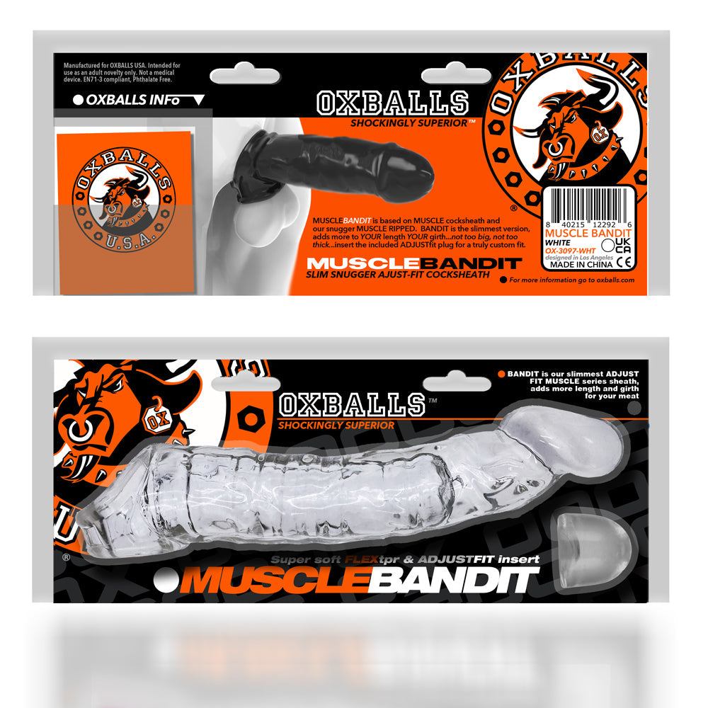 Oxballs Muscle Bandit Slimmest Muscle Cocksheath - Clear