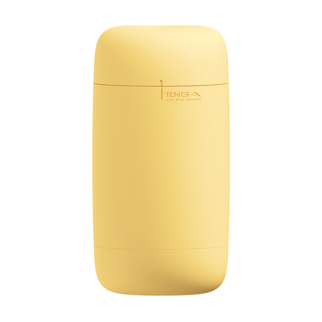 Tenga Puffy Soft Stroker - Custard Yellow