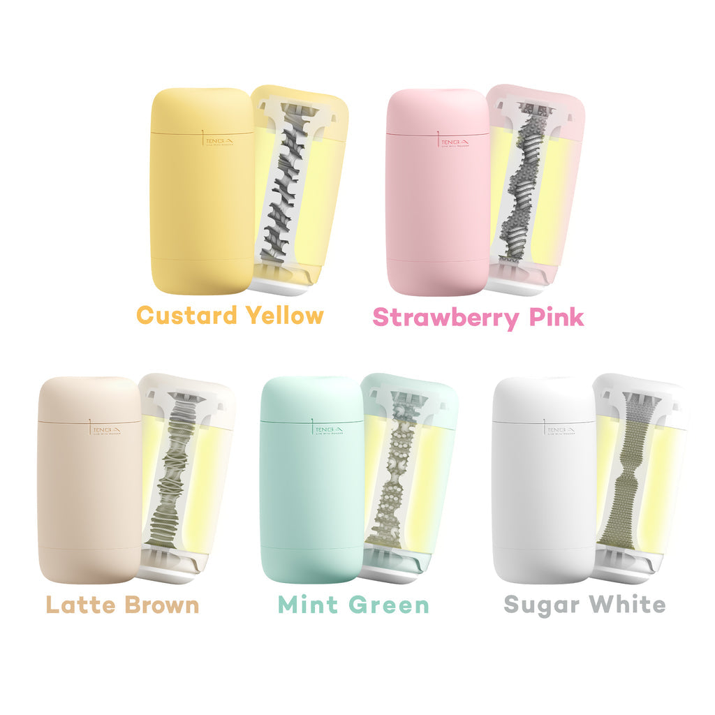 Tenga Puffy Soft Stroker - Custard Yellow