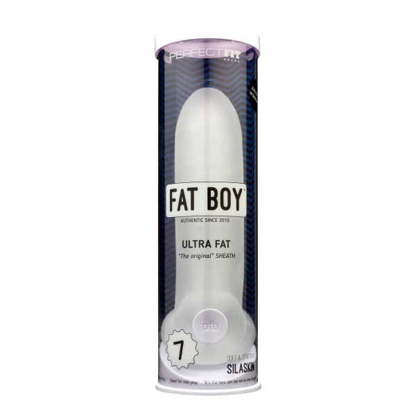 Fat Boy Original Ultra Fat 7.0 Penis Sleeve Cock Sheath - Clear