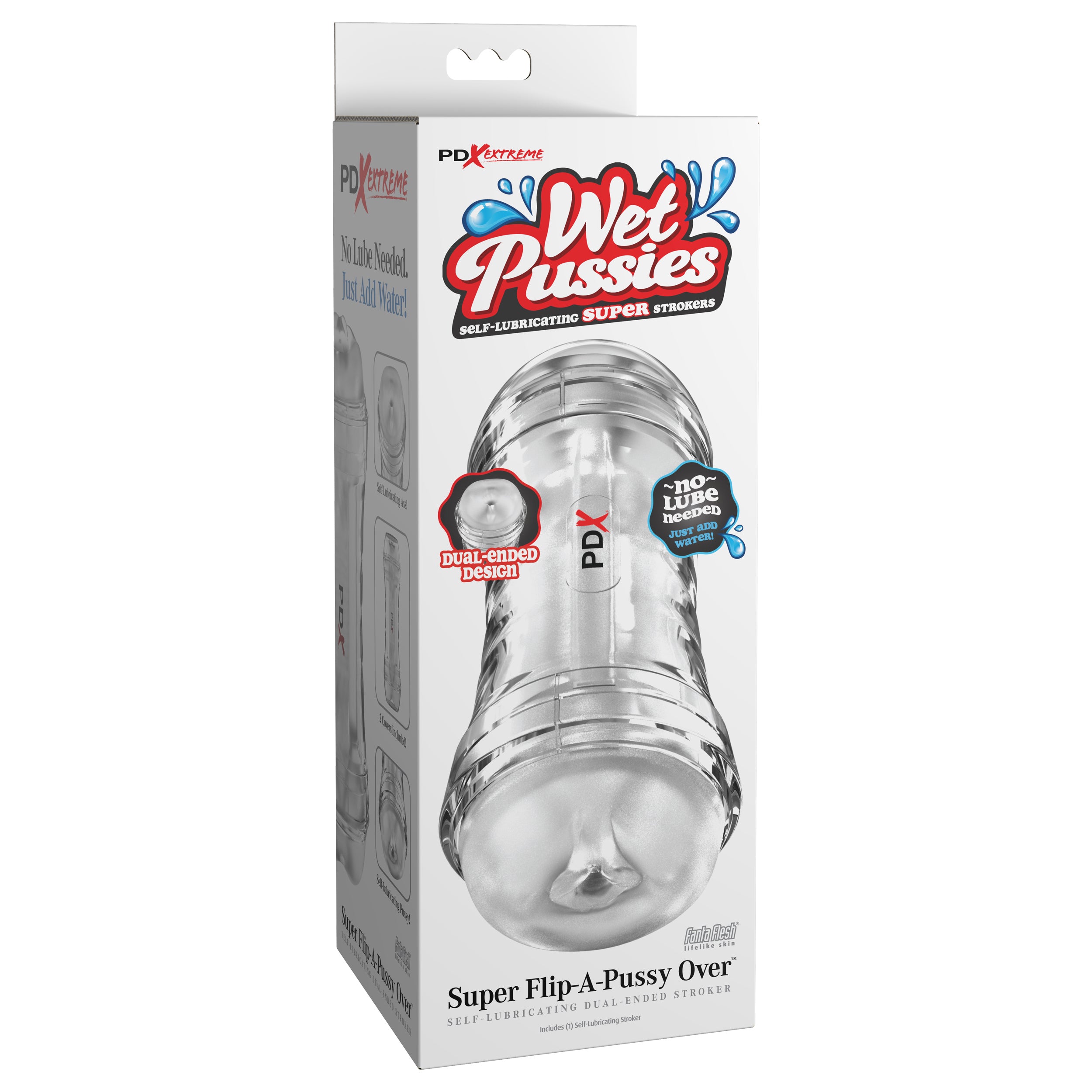 Super Flip-A-Pussy Over Self-Lubricating Stroker
