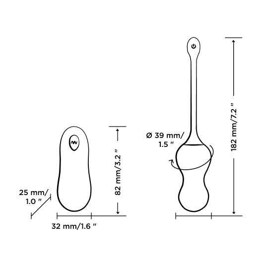 ROMP Cello G-Spot Vibrator - Thorn & Feather