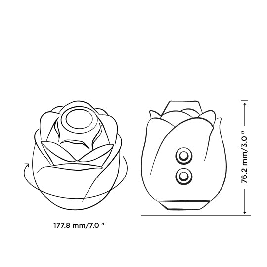 ROMP Rose Clitoral Stimulator - Thorn & Feather