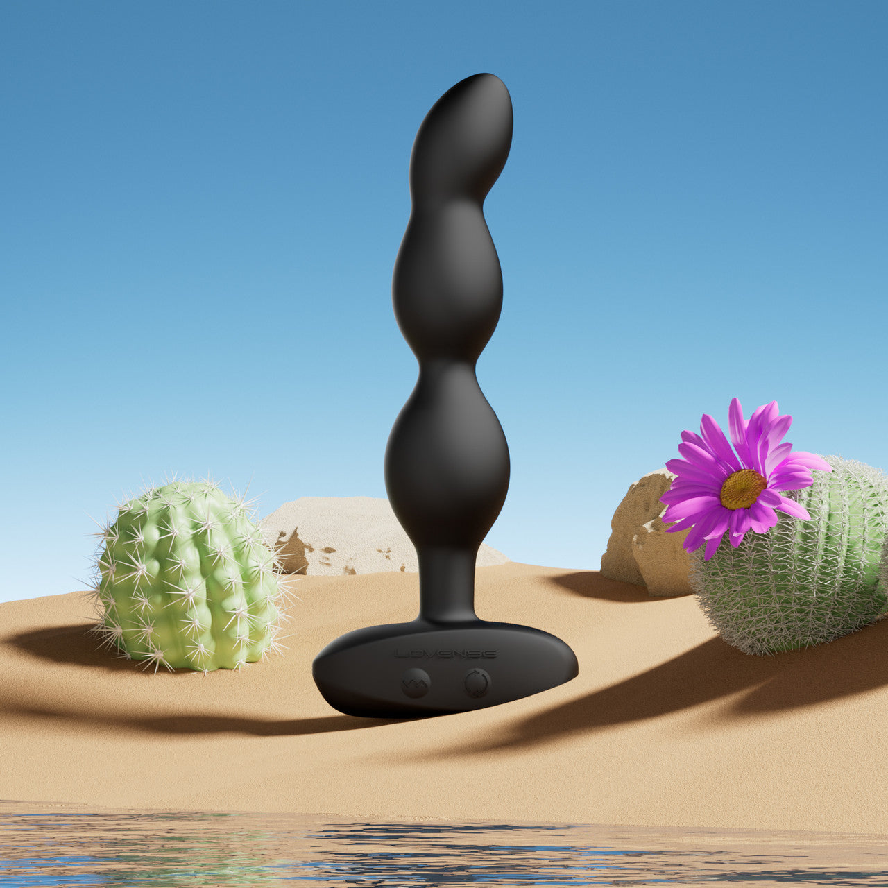 Perles anales vibrantes et rotatives Lovense Ridge