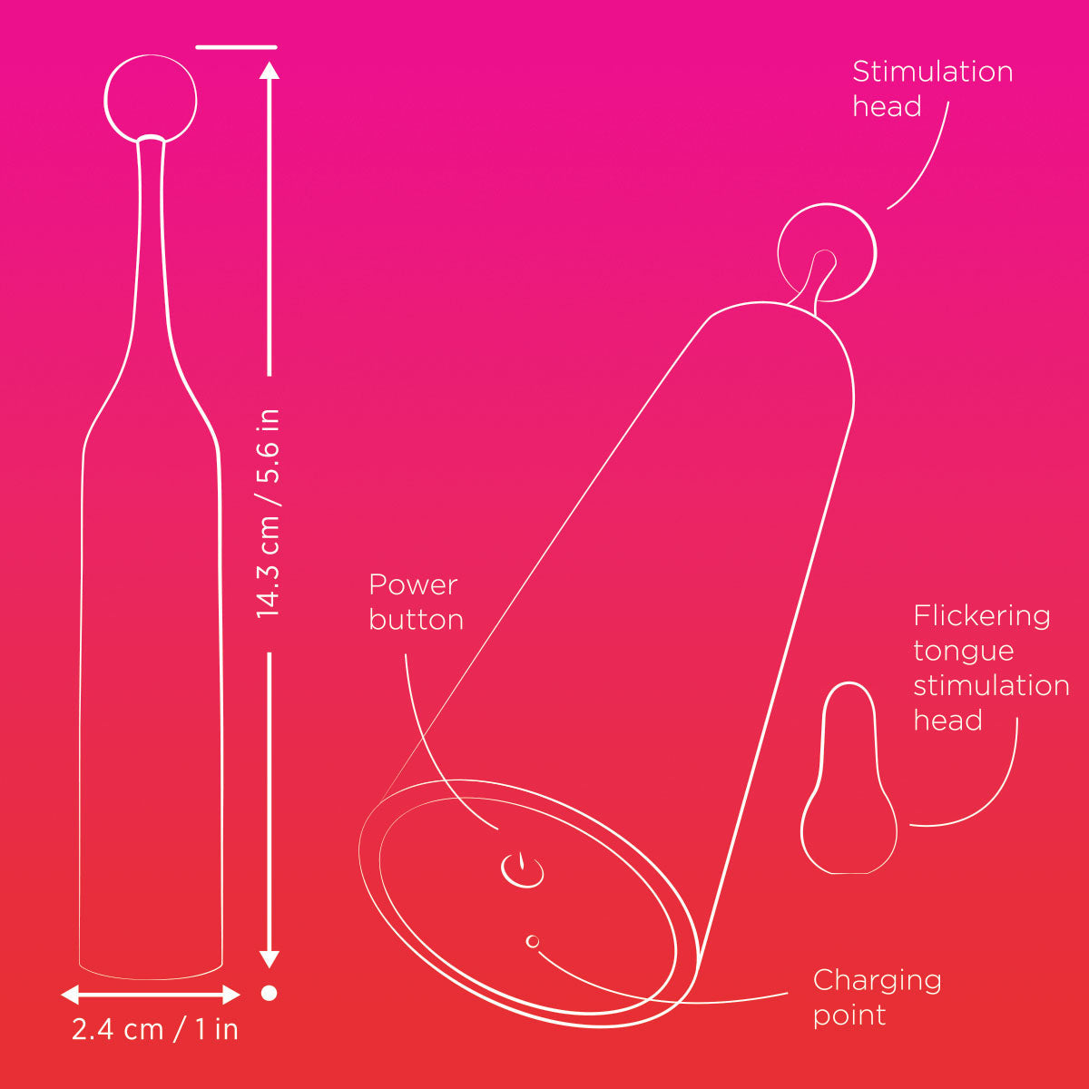 Masseur Romp Flip Wand - Bleu 