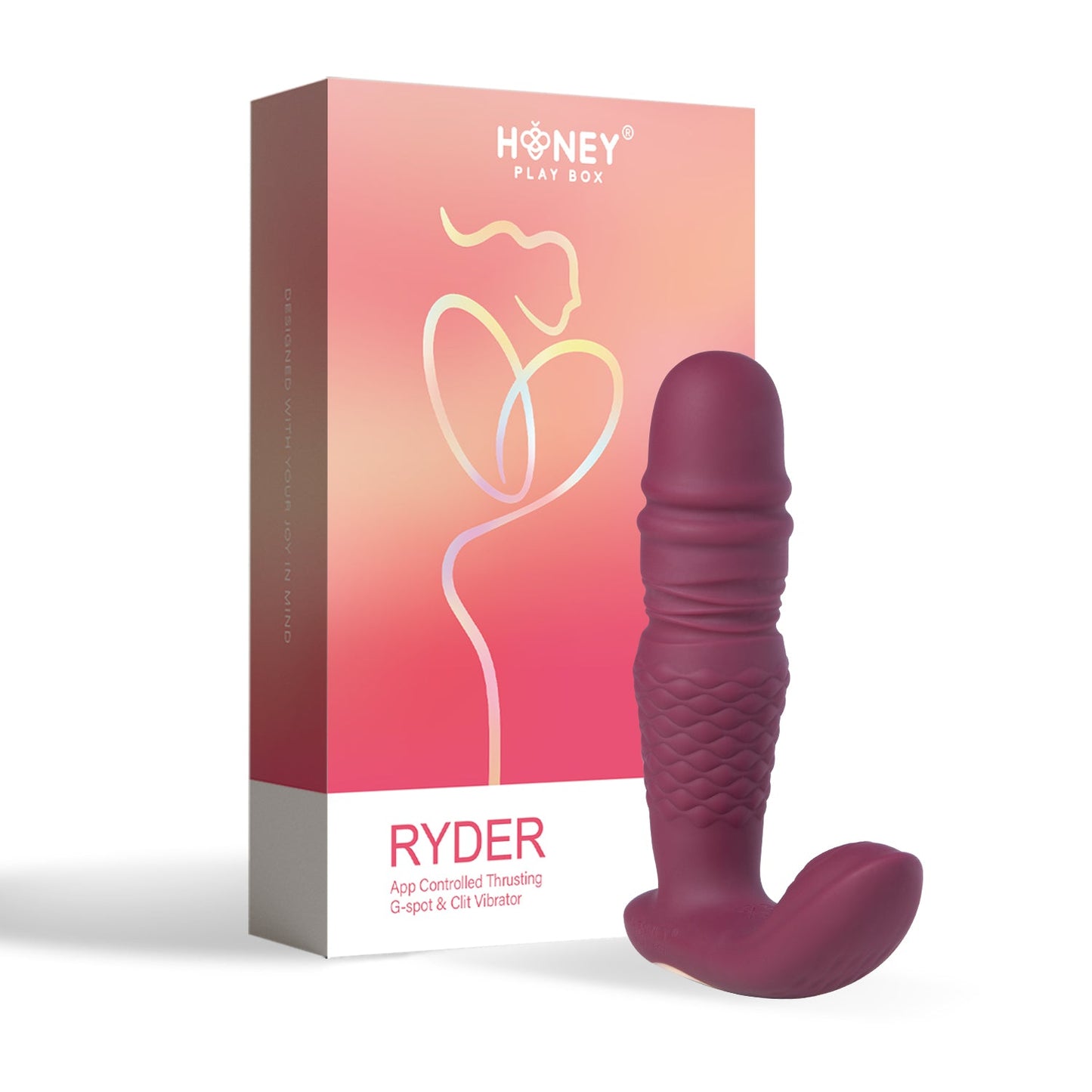 RYDER App-Controlled Thrusting G-spot & Clit Vibrator - Thorn & Feather