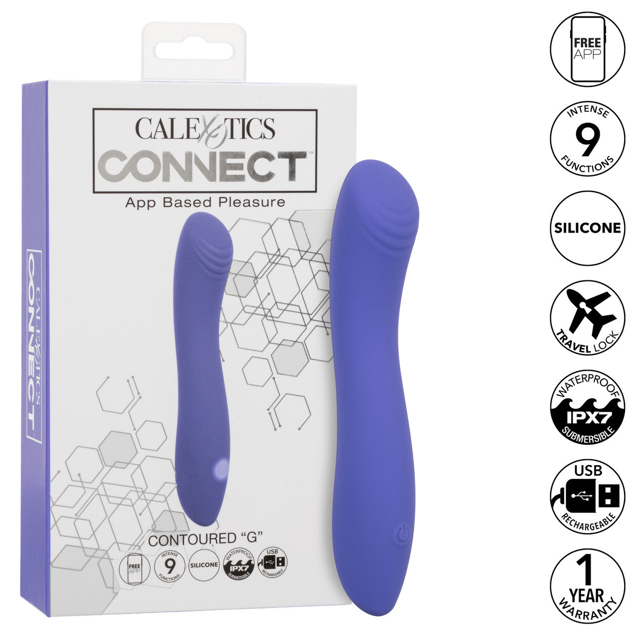 Connect App Controlled Contoured "G" Vibrator