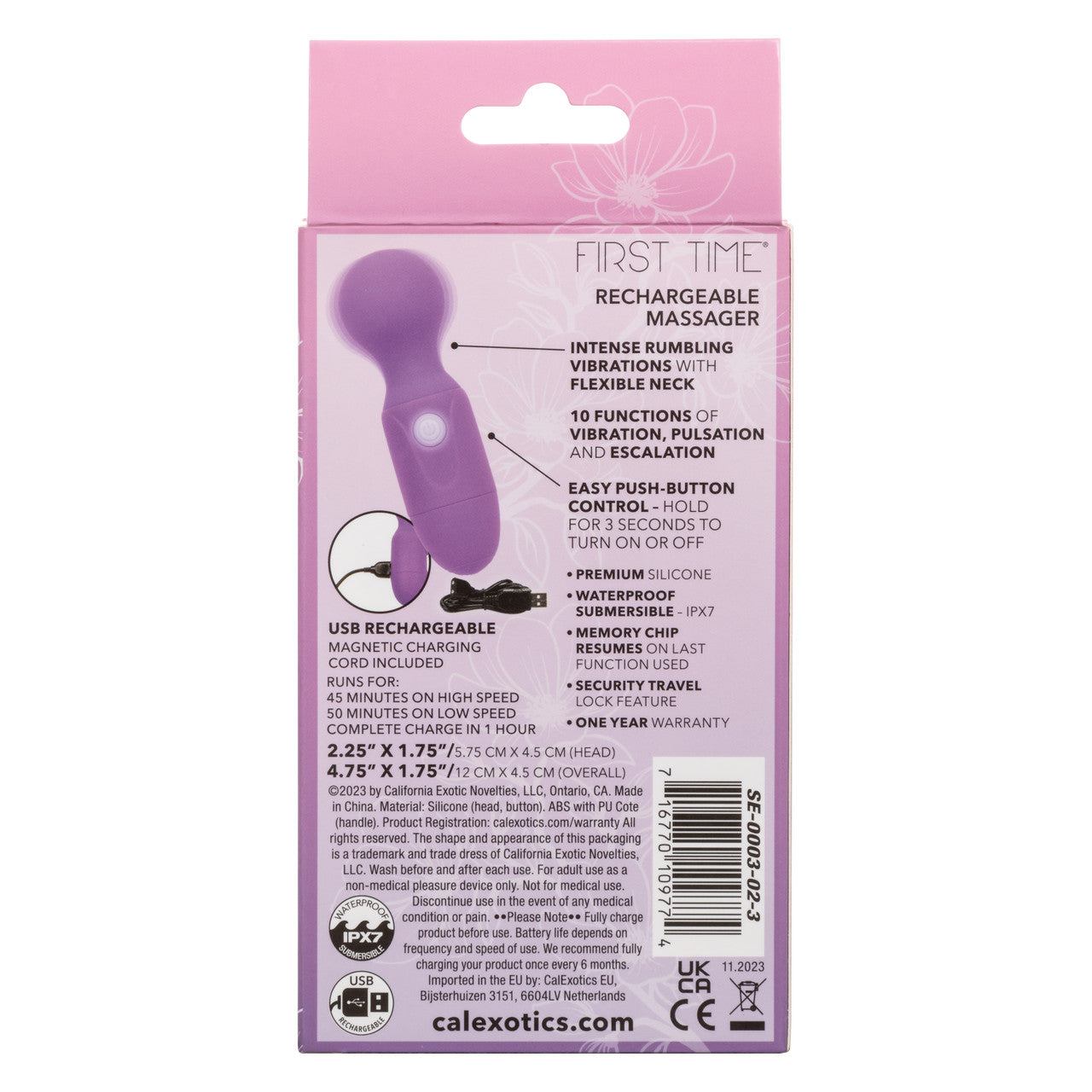 First Time Rechargeable Massager