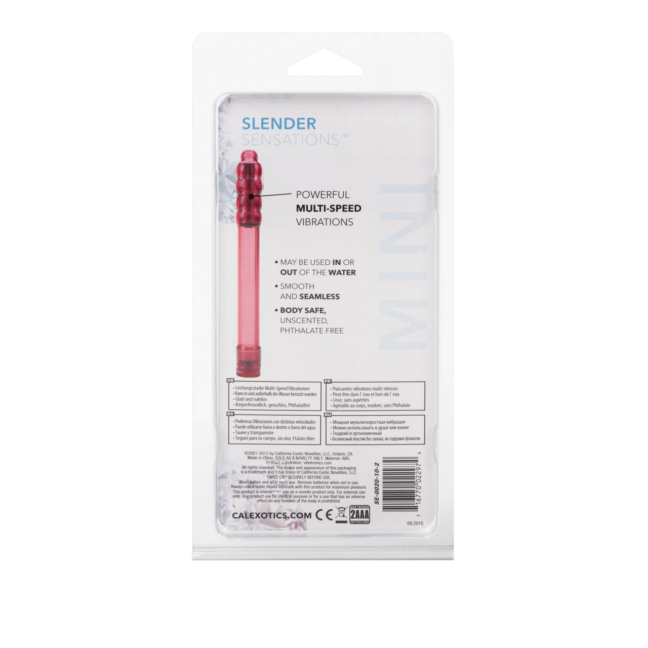 Slender Sensations Mini Hard Vibe - Red - Thorn & Feather