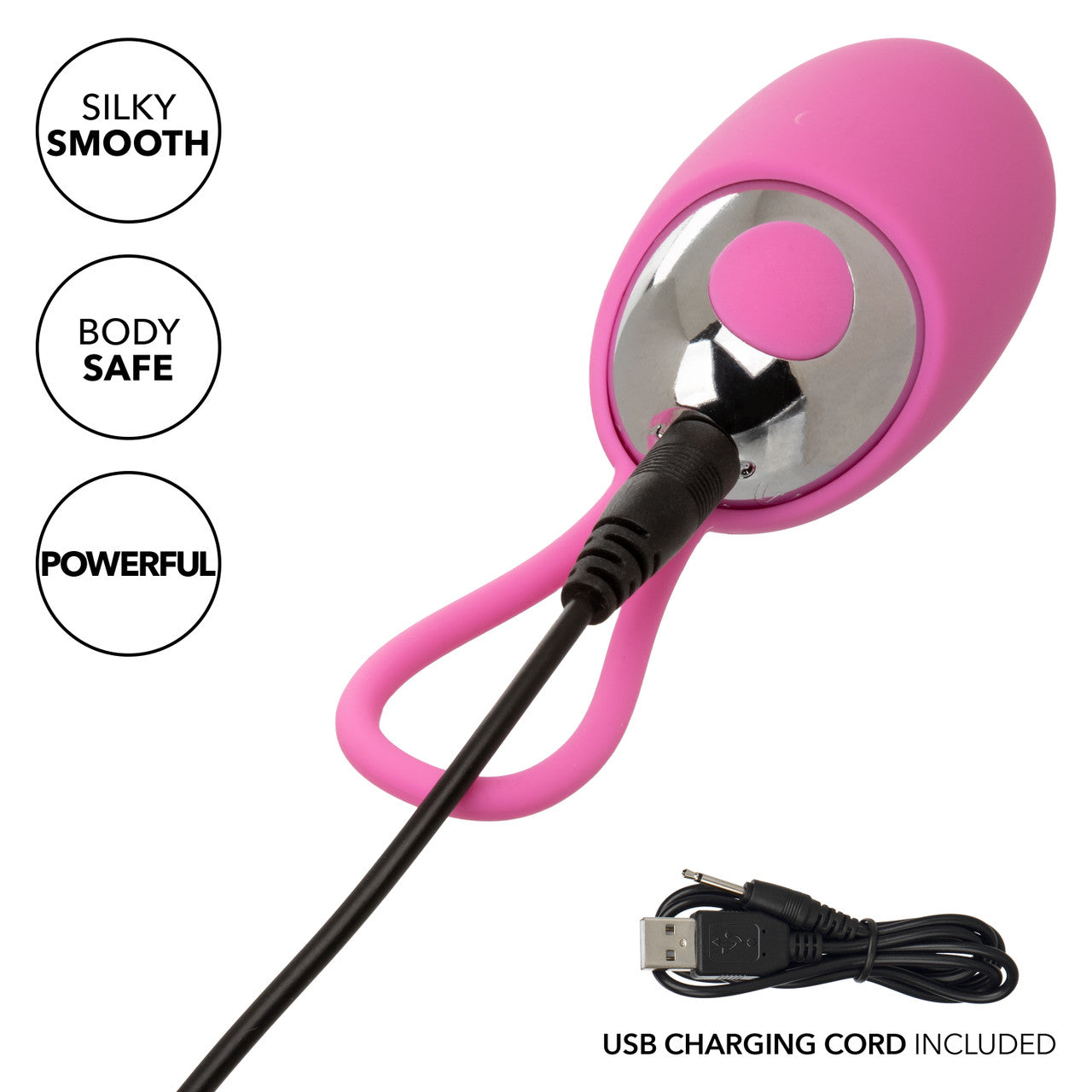 Balle Turbo Buzz avec manchon amovible en silicone - Rose 