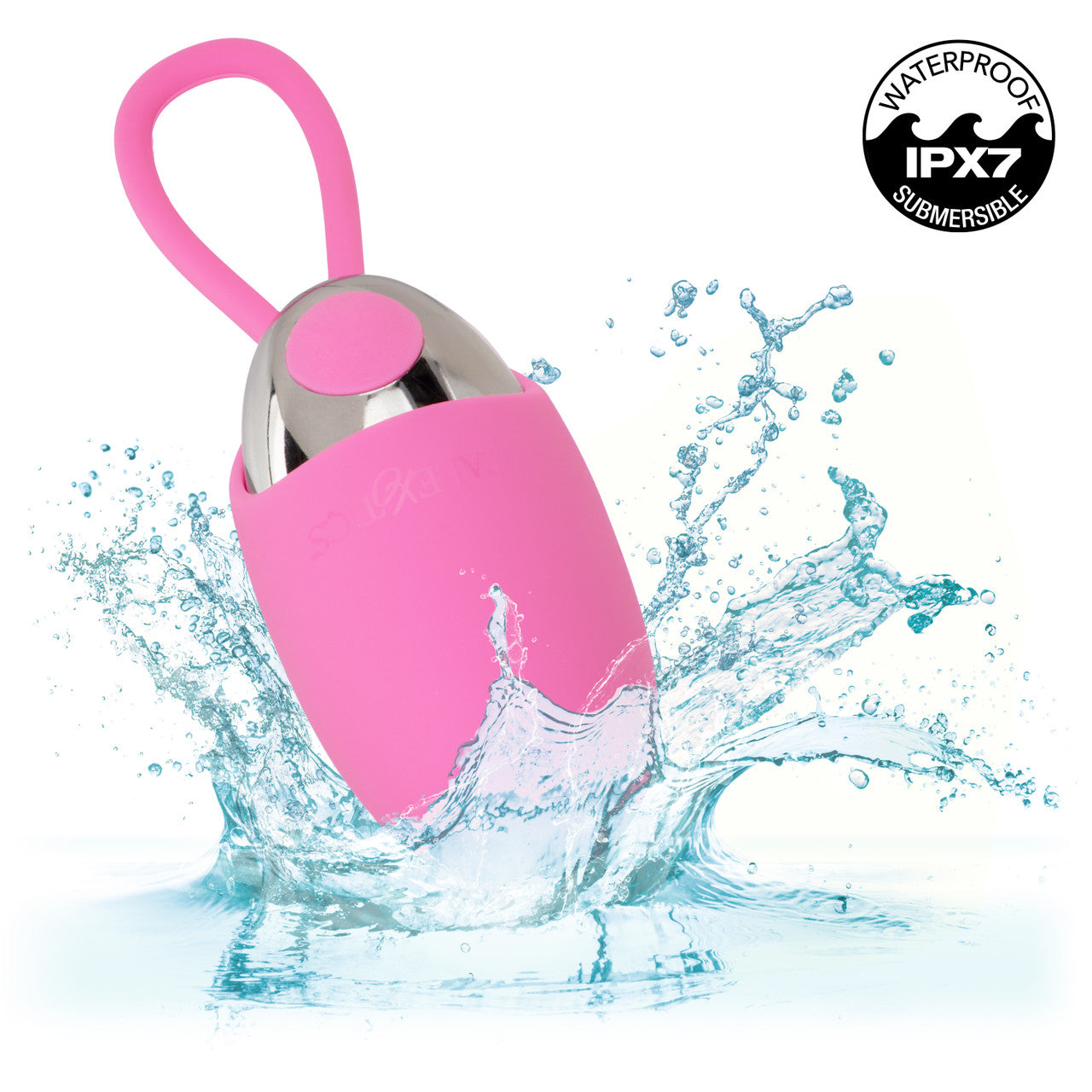 Balle Turbo Buzz avec manchon amovible en silicone - Rose 