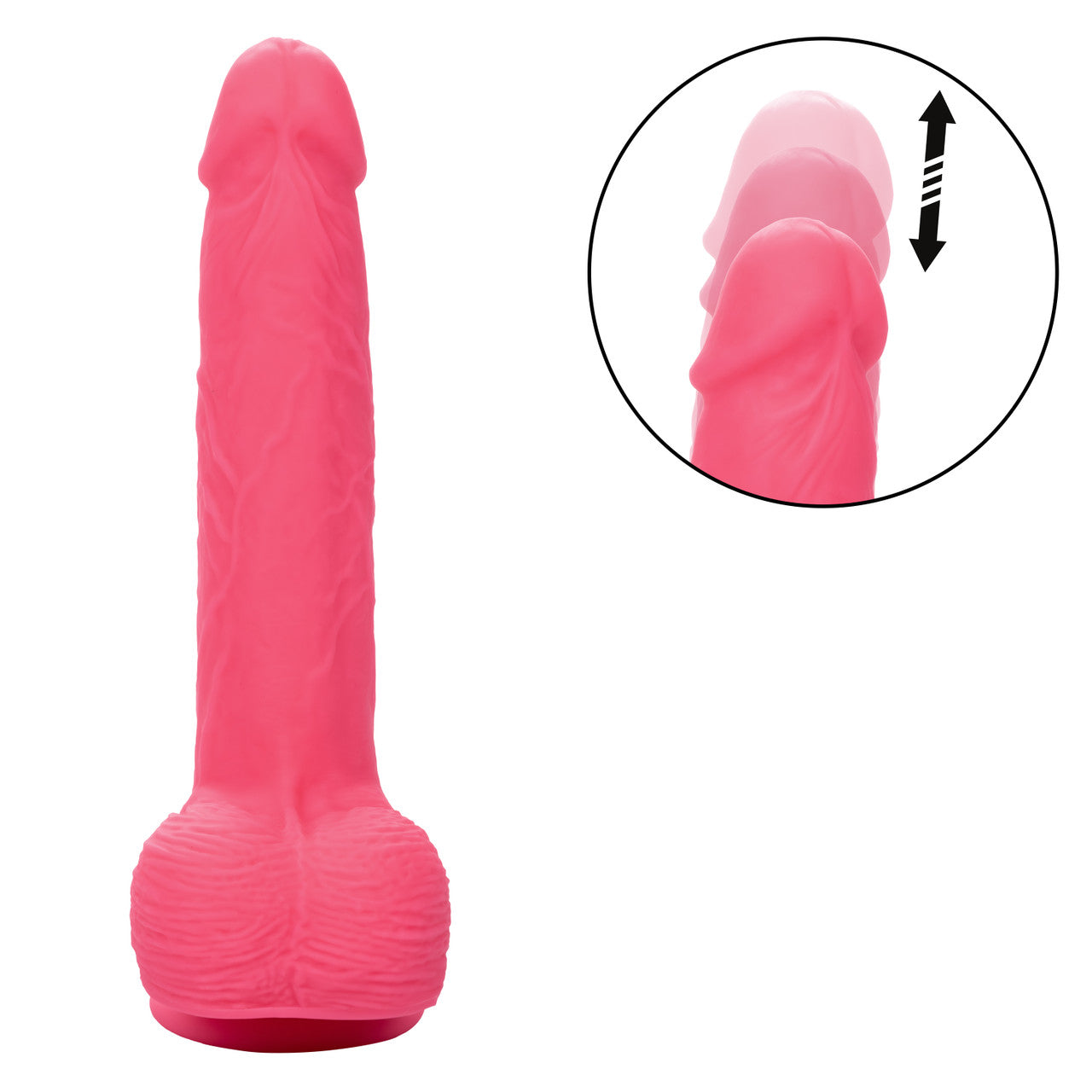 Gode ​​réaliste à clous en silicone - 6"/15,25 cm, Ivoire