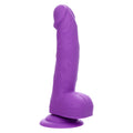 Neon Silicone Studs Realistic Dildo - 6"/15.25 cm