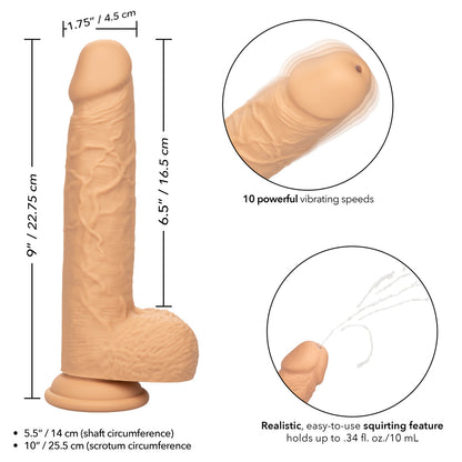 Squirting Fuck Stick Realistic Dildo - Ivory
