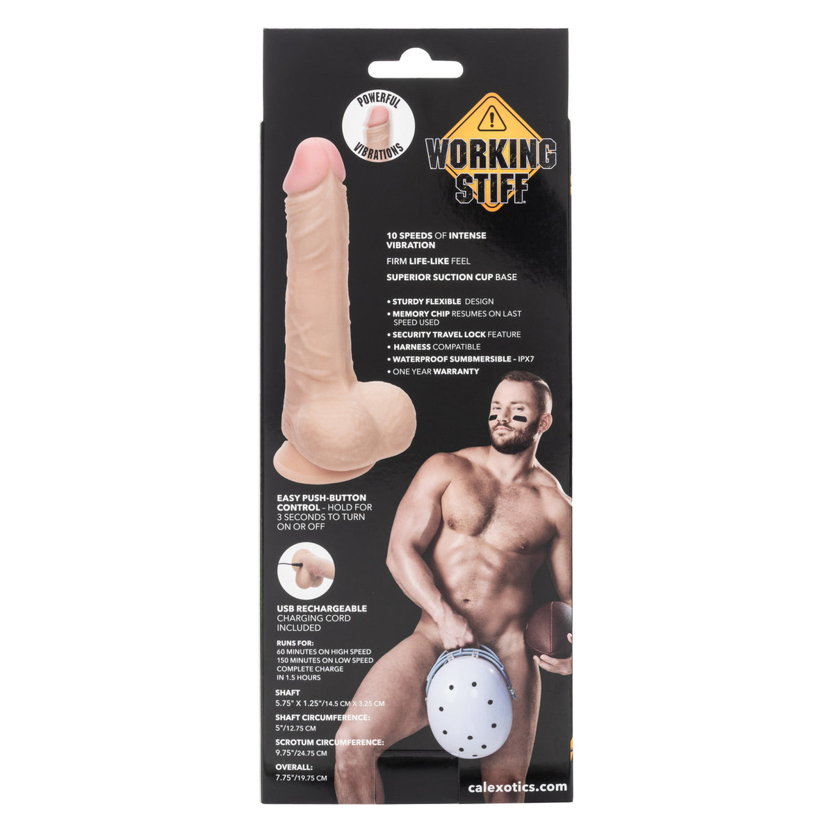 Working Stiff The Vibrating Quarterback Dildo