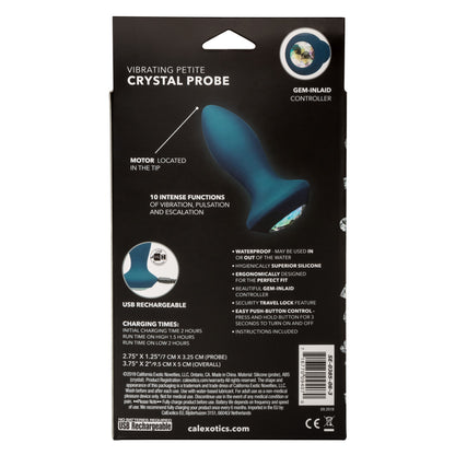 Power Gem Vibrating Petite Crystal Probe - Blue